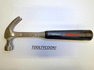 SNAP-ON TOOLS 16oz Claw Hammer Black ANTI SHOCK Comfort Grip NEW HCL16