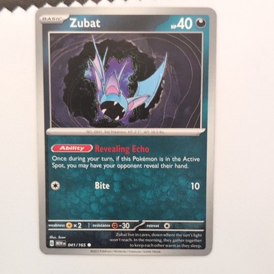 The Pokémon Company Zubat 041/165 Scarlet & Violet 151 Regular Common