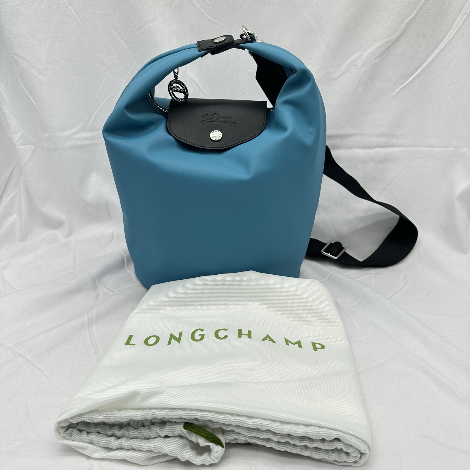 Longchamp Le Pliage Xtra S Crossbody Tote Bag Leather Lagoon Pre-Owned