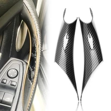2PCS Front Interior Inner Inside car Door Pull Handle 2 Pieces Carbon Fiber