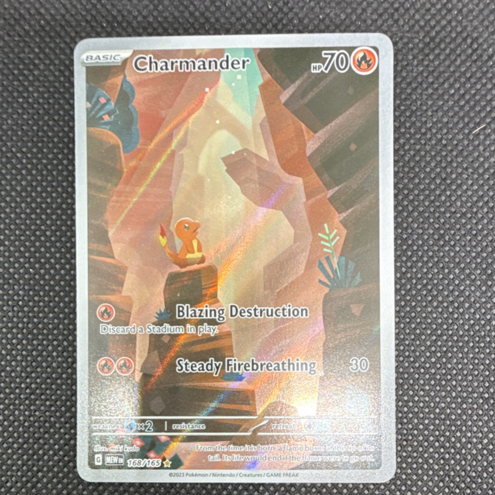 Pokémon Charmander 168/165 Sv2a Pokemon Card 151 Art Rare Holo 70HP