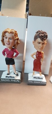 Akron Rubberducks Mrs. Roger Dorn and Rachel Phelps Major League Bobbleheads