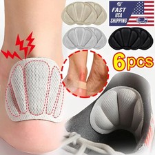 6x Heel Grips Liner Cushions Inserts for Loose Shoes, Heel Pads Snugs for Shoes