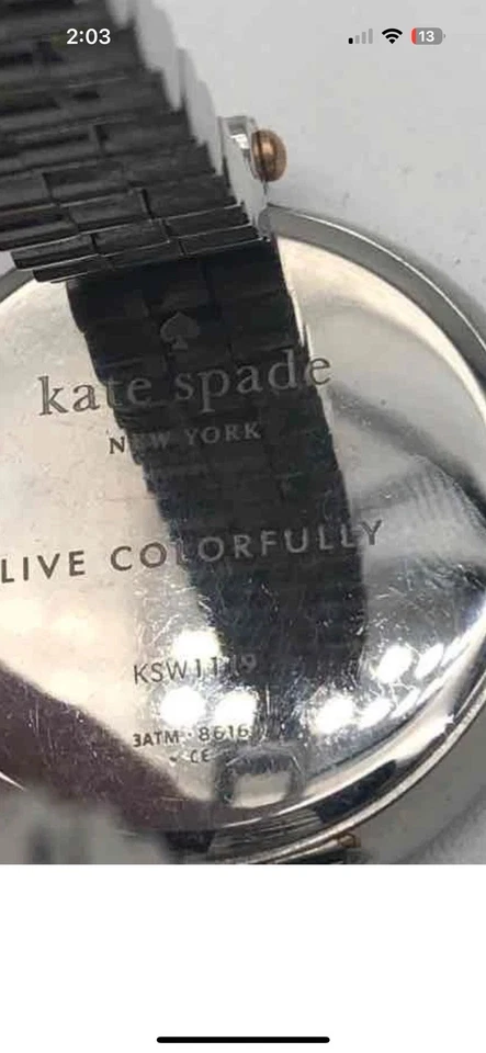 Kate Spade New York Womens KSW1119 Round Shape Holland Skinny Bracelet Watch - Image 3 of 4