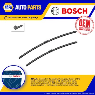 2x Wiper Blades (Pair) Flat Aero type A962S 3397118962 Bosch Aerotwin 700/625mm