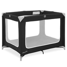 Zoom Portable Playard in Black, Lightweight, Packable and Easy Setup Baby Playar