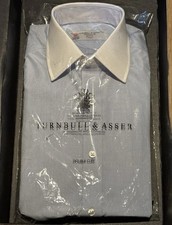 Turnbull & Asser Brand New 14.5” Light Blue Winchester Shirt (w French Cuffs)