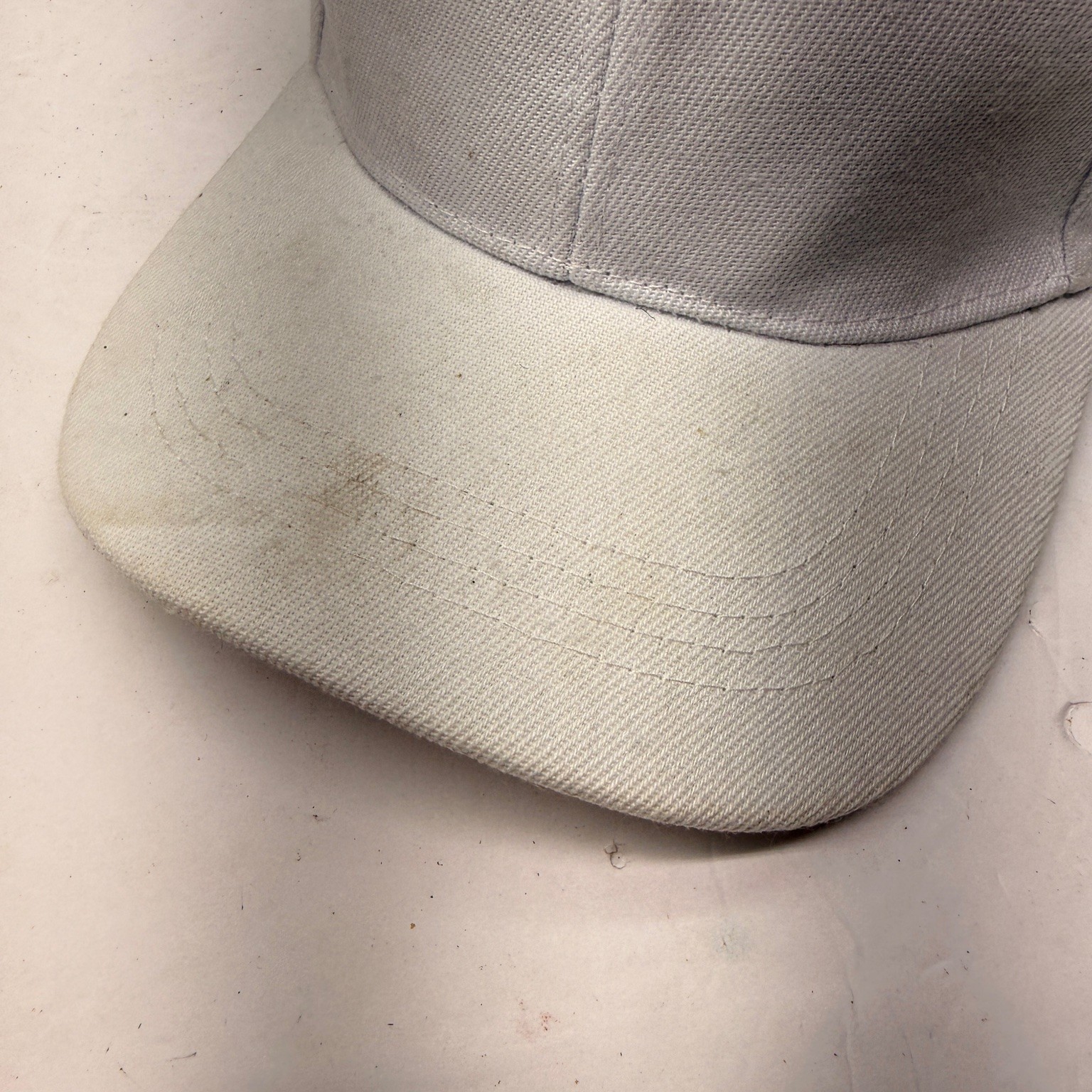 White Adjustable Baseball Cap Men's Solid Color C… - image 2