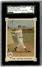 1959 Fleer Ted Williams #13 SGC 4 GS1