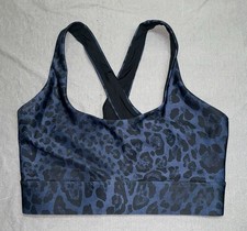 Greyson Luna Damisa Leopard Sport Bra Womens Size Small Sky