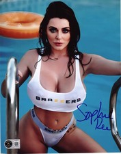 Sophie Dee Signed 8x10 Photo Adult Star Authentic Autograph Beckett Witness