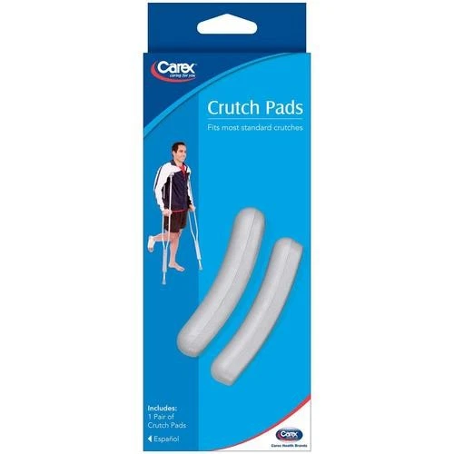 1 par de almohadillas de muleta Carex genuinas grises - acolchado extra grueso para mayor comodidad 9z