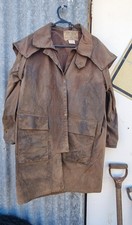 Oil Skin Vintage Dublin Brown Oilskin Riding XS Short Wax Coat