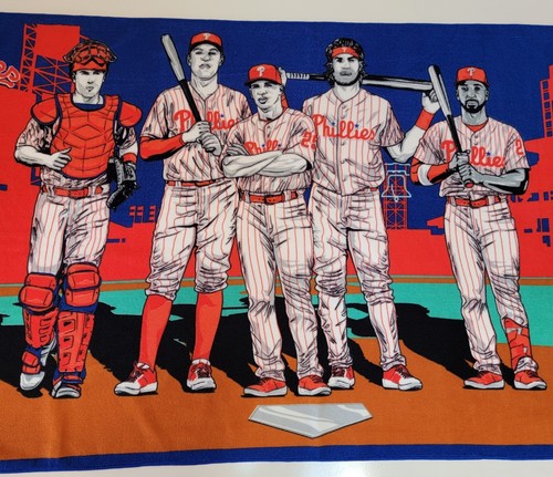 Phila Phillies~ 2021 ~Stadium Beach Towel Giveaway~ Harper & Realmuto ~29"x60" - Picture 3 of 9