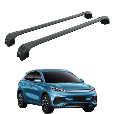 For BYD Atto 3 2020-2026 Roof Rack Cross Bars Flush Rail, Black