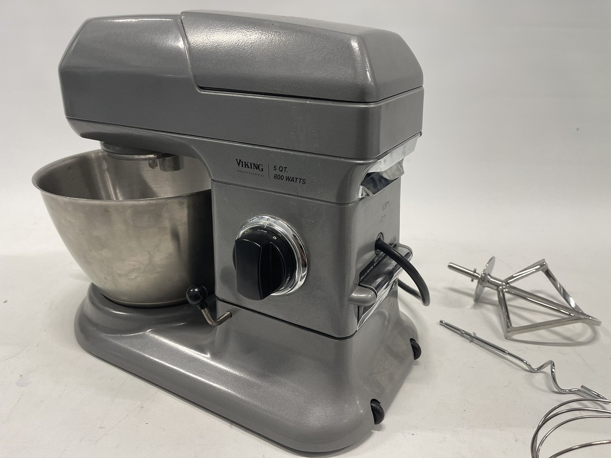 VIKING PROFESSIONAL VSM500 GRAY 5 QT MIXER 800W W/ 2 ATTACHMENTS
