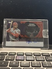 Dylan Carlson 2022 Topps Clearly Authentic Generation Now Auto Encased 02/10 SSP