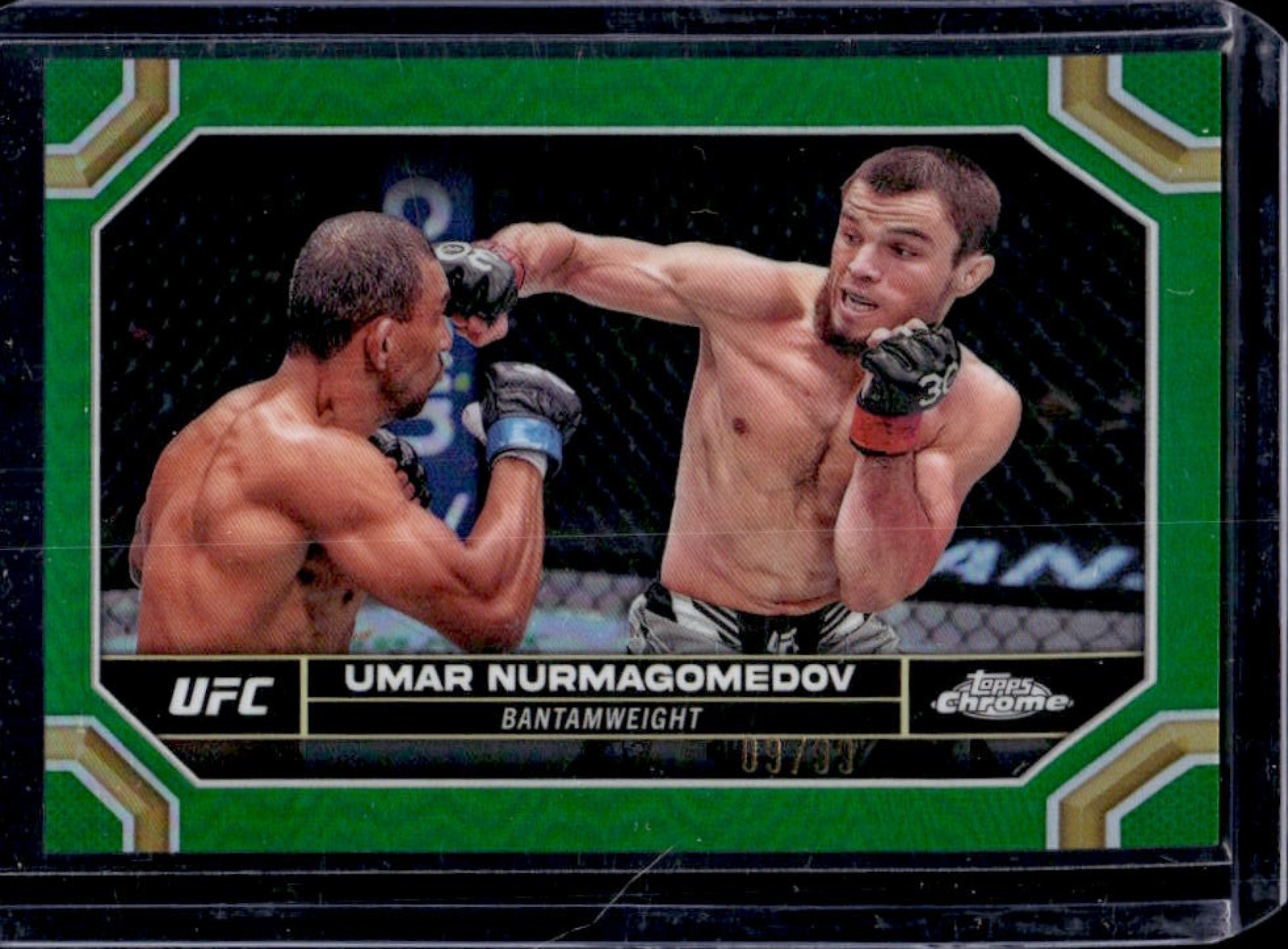 2024 Topps Chrome UFC Umar Nurmagomedov Green Refractor #/99