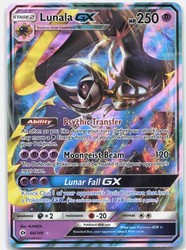 Lunala GX 66/149 Sun & Moon Base Set Ultra Rare Holo