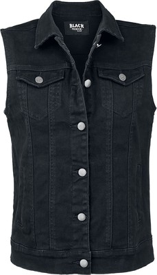 Black Premium by EMP Damen schwarze Jeansweste