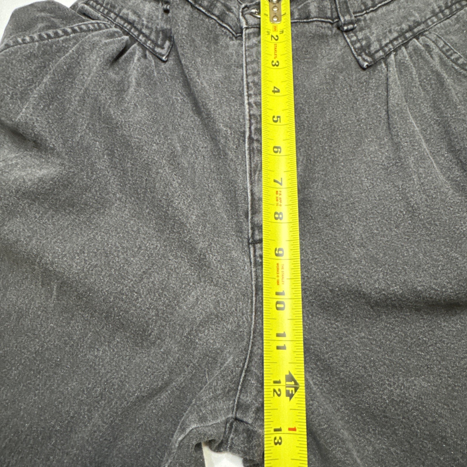 Vintage Cherokee Black High Waisted Pleated Tapered Jeans Made in USA FW0210X 12 image 3