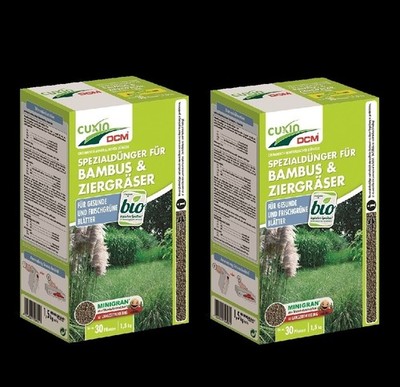 2 x Cuxin DCM Spezialdünger für Bambus & Ziergräser 1,5 kg Dünger Magnesium Bio