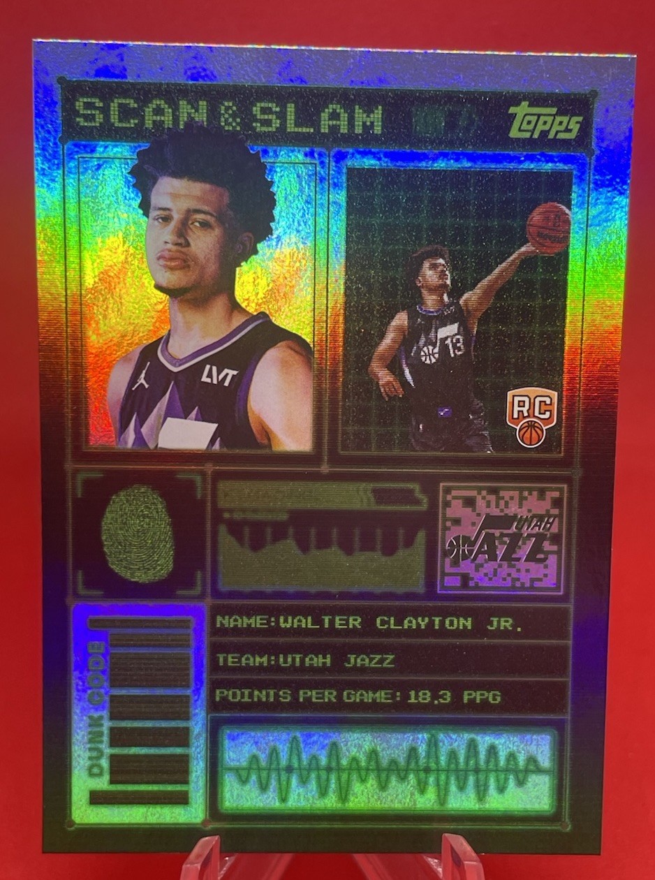 Walter Clayton Jr. 2025-26 Topps Scan and Slam #SS-43 RC Utah Jazz🔥