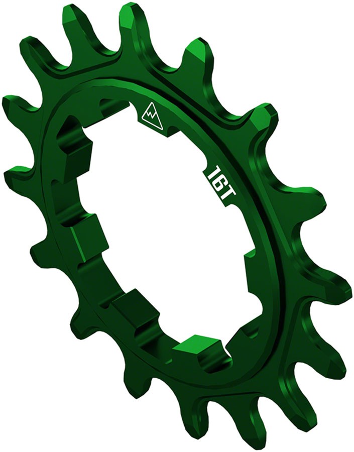 Wheels Manufacturing SOLO-SPEED 16t Aluminum Green Spline & XD Cog for Single