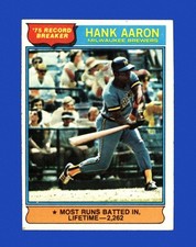 1976 Topps Set-Break #  1 Hank Aaron EX-EXMINT *GMCARDS*