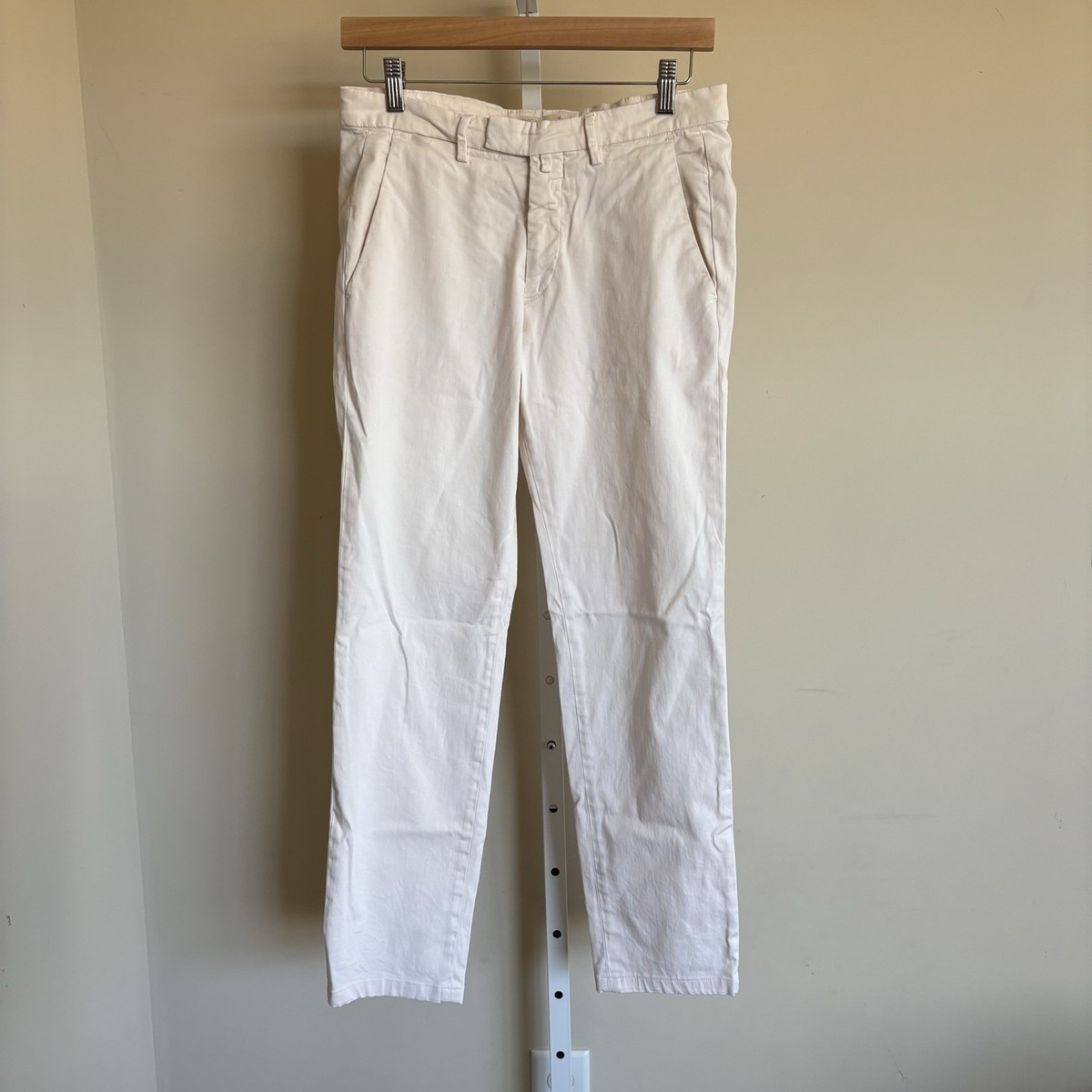 ブリリアBRIGLIA ETHICAL Briglia 1949 Ethical slim cotton chino trousers pants 46 ivory