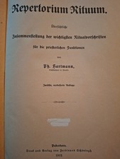 Repertorium Rituum. Zusammenstellung der trid...