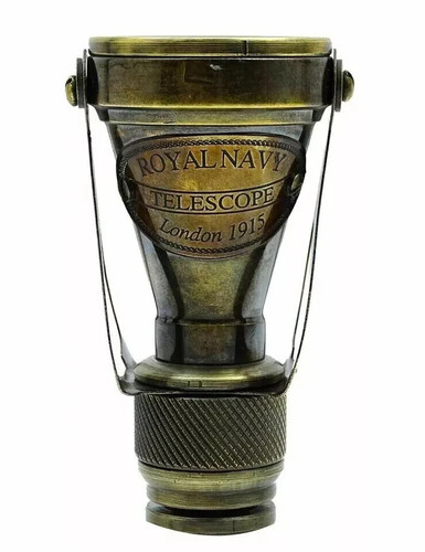 Nautical Antique Brass Monocular Binocular Telescope Spyglass Scope Vintage - Picture 2 of 5