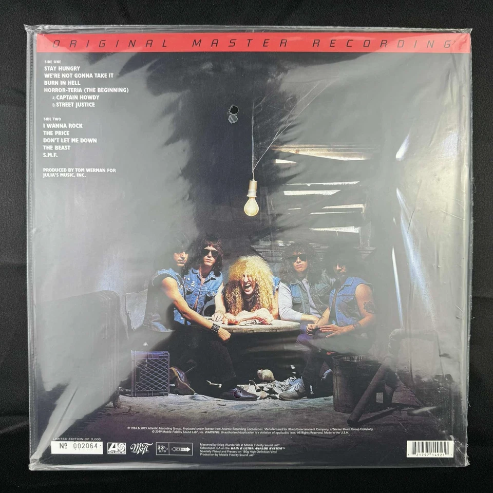 Twisted Sister Stay Hungry MFSL 180g MoFi vinyl record LP New Sealed - Image 2 of 4