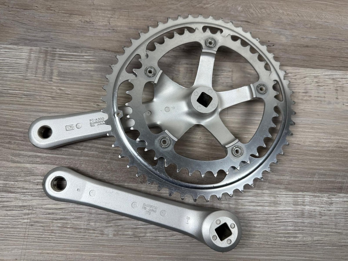 Vintage Shimano EXAGE 300EX Crankset FC-A300 170mm Biopace 52/40