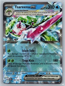 pokemon tsareena card Ex Ultra Rare Card Type Radiant Tsareena Pokemon • Silver