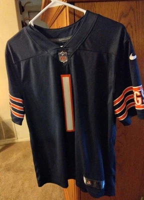 Nike Football Jersey Mens Medium Navy Justin Fields Chicago Bears #1 On Field - Image 1 of 4