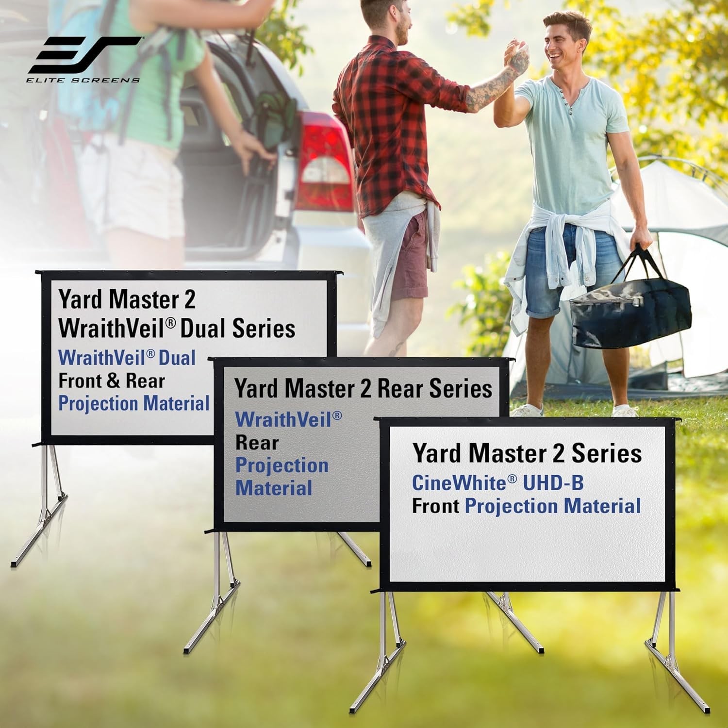 120-INCH Projector Screen|Outdoor Indoor Movie Screens|16:9 Freestanding Port...