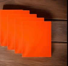 Lot of 4 Pen + Gear Poly Folders with 3 Holes and 2 Pockets - Orange