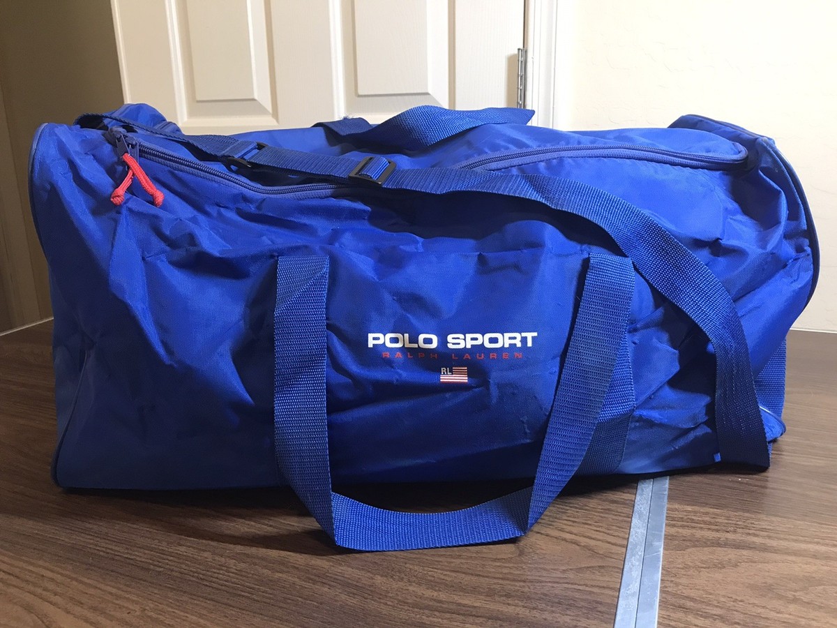 Vintage Used Polo Sport Ralph Lauren Duffel Bag In Blue | eBay