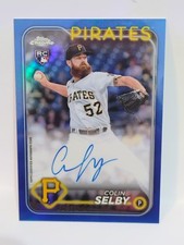 2024 TOPPS CHROME SERIES (RC) COLIN SELBY #RA-CS AUTO BLUE /150 REFRACTOR