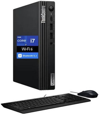 Lenovo ThinkCentre M70q Business Desktop Intel i7-14700T 16GB DDR5 512GB SSD