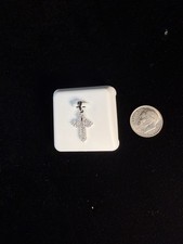 Open Cross Pendant .50 TW VVS1 Mossanite 925 ...