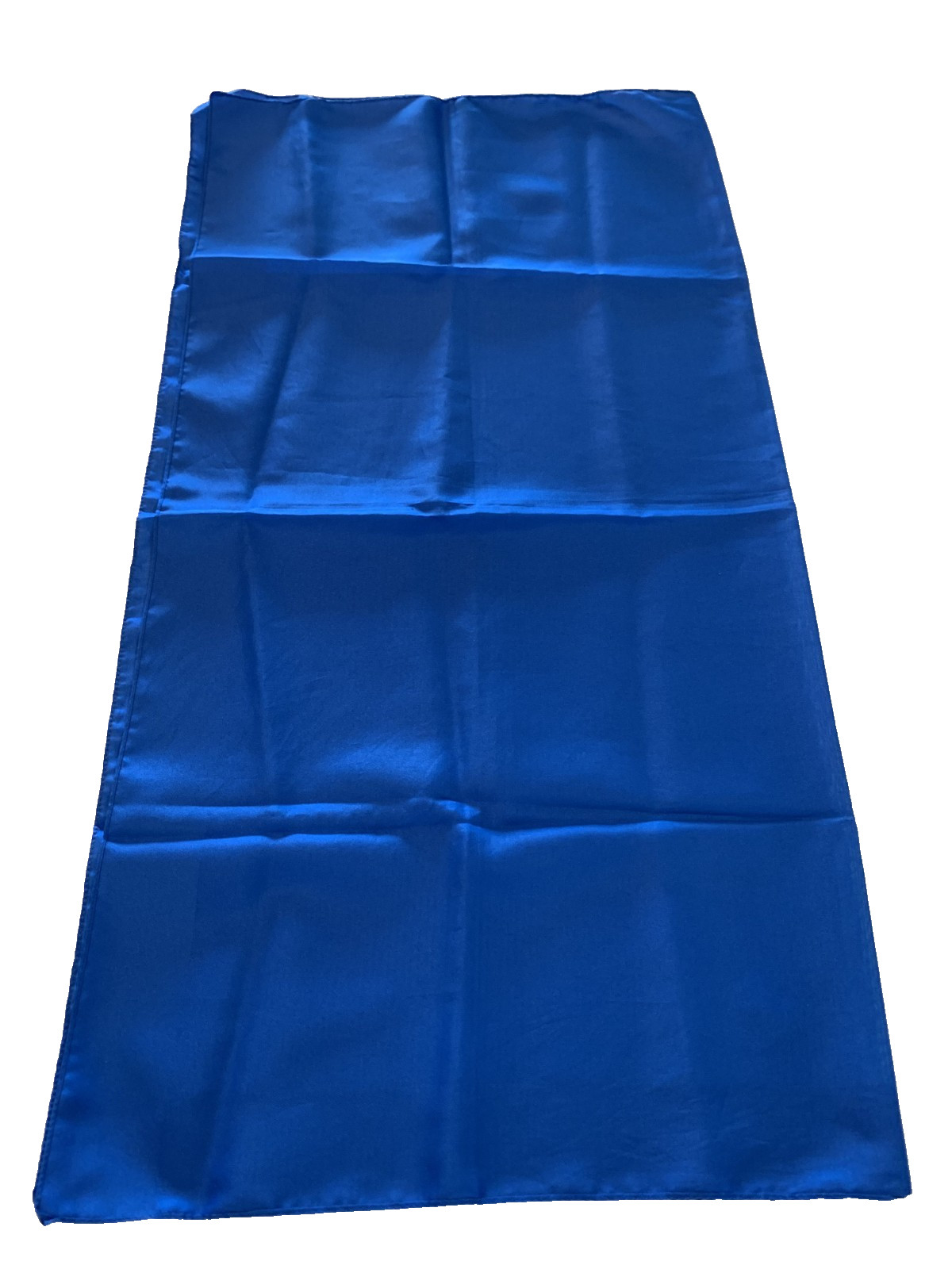 SCARF Solid Royal Blue Pattern Polyester Fabric S… - image 2