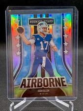 2023 Rookies & Stars Josh Allen AIRBORNE SILVER PRIZM #AI-4 Buffalo Bills