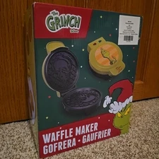 Dr. Seuss The Grinch Waffle Maker Uncanny Brands Christmas Holiday Kitchen New