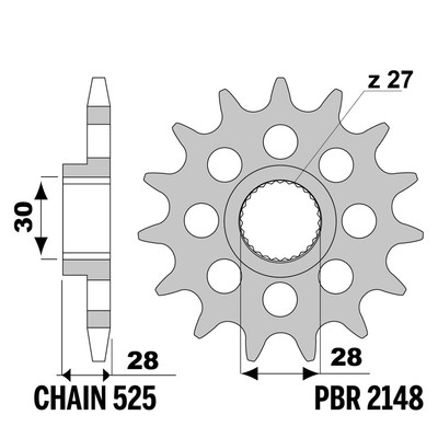 Aprilia Mana Na 850 2008-2010 Ritzel PBR Schritt 525 18 Zähne