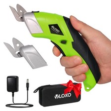 Cordless Electric Scissors, Cardboard Cutter Electric Fabric Scissors with Bl...