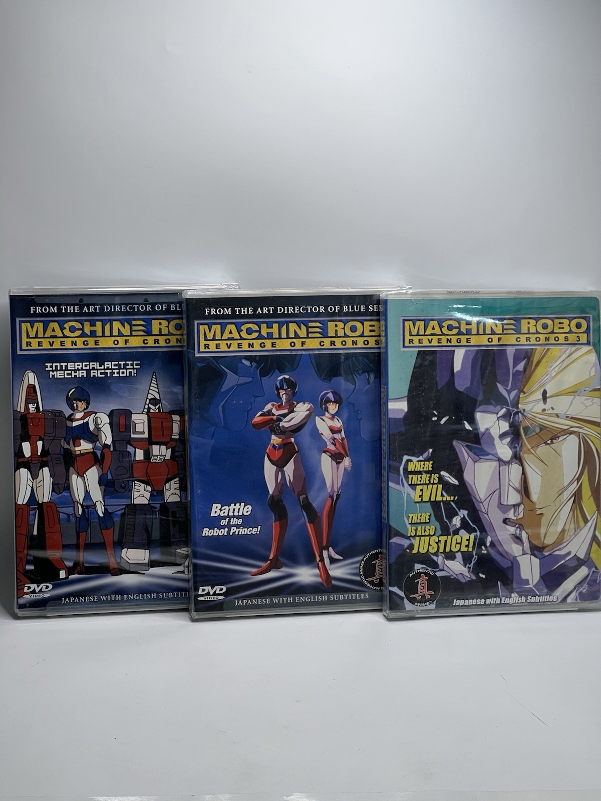 Machine Robo: Revenge of Cronos - Vol 1 Vol. 2 Vol 3 (DVD, 2003) New Complete