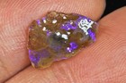 1.7Ct Natural Black Lightning Ridge Opal Facet Rough Nugget Specimen PWb7913 — photo 2