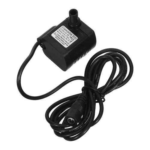 Pompa Acqua Sommersa 12V per Acquario e Fontana Dc Regolabile Nero - Foto 11 di 12